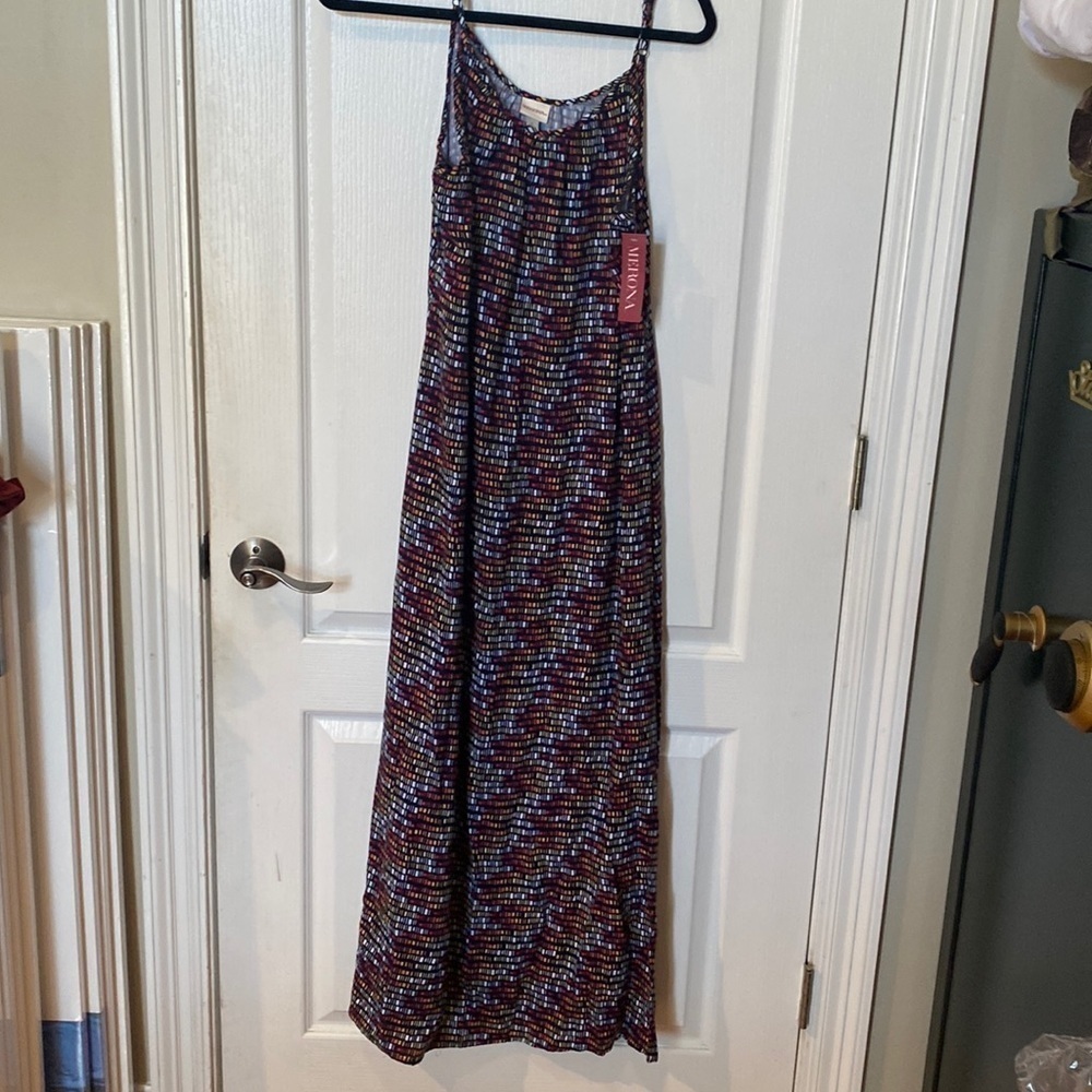 Merona size L spaghetti strap maxi dress NWT